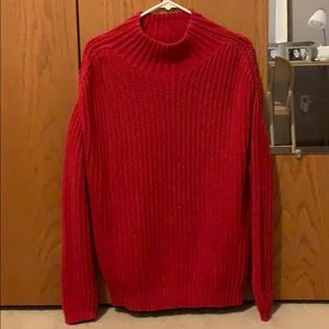 Gap red turtleneck sweater